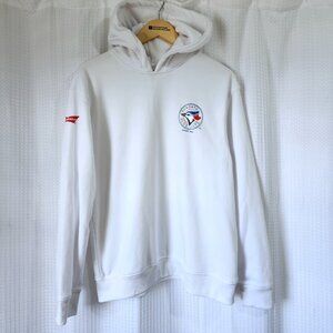 Toronto Blue Jays Hooded Sweatshirt Unisex Adult Medium White MLB Budweiser